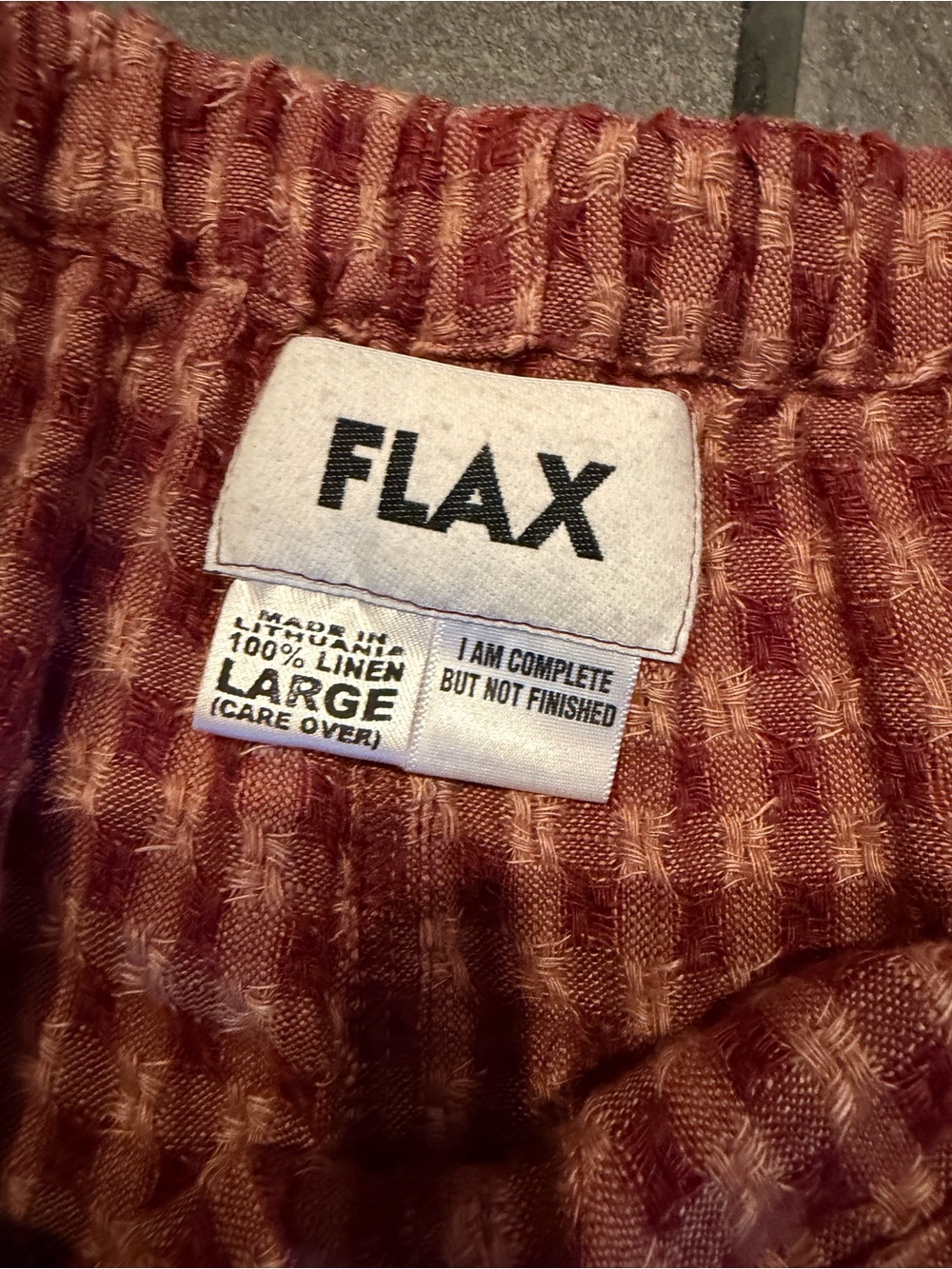 Flax Red Gingham Women’s Pants - Picture 5 of 5